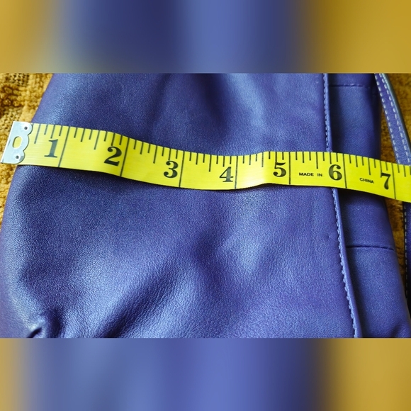 Coach Soho Deep Purple Leather Flap Buckle Y2K Crossbody Bag - Picture 8 of 11